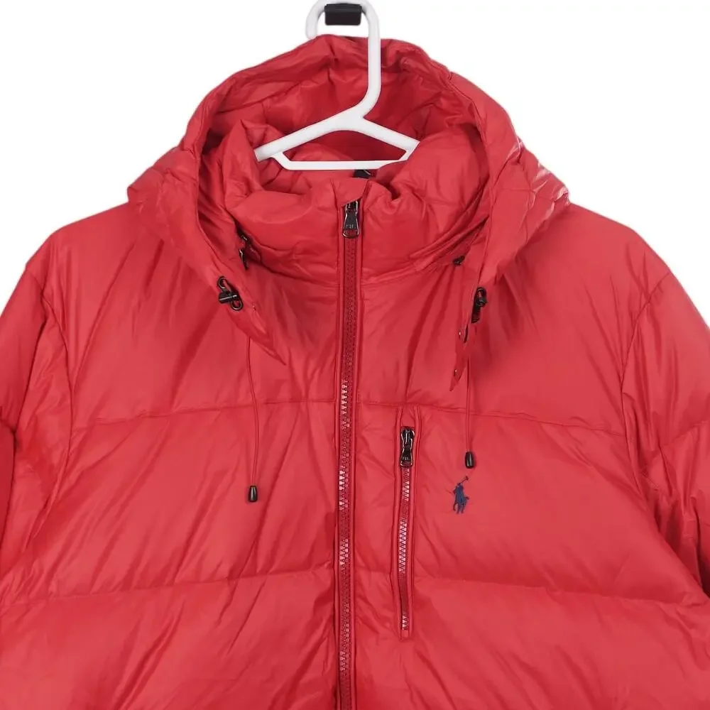NWOT Polo Ralph Lauren El Cap Jacket 2XB Red Down Puffer Full Zip Hooded